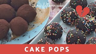 Cake Pops  How to use leftover cake pieces recipes  Easy Chocolate Pops  leftover cake hacks [upl. by Almap]