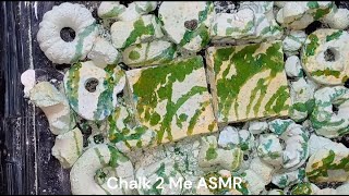 ASMR Green Chalk Reform Crushing 2x The Speed  Sleep Aid  Oddly Satisfying  ASMR [upl. by Adiel]