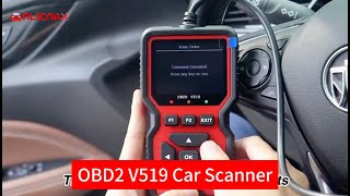 OBD2 V519 OBDii Scanner Automotive Fault Diagnosis Instrument Battery Voltage Detection [upl. by Yssep405]