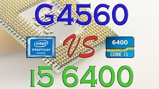 G4560 vs i5 6400  Benchmark  Gaming Tests Review and Comparison  Kaby Lake vs Skylake [upl. by Einnus]