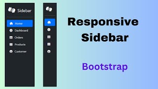 Responsive Sidebar Menu using Bootstrap 5 [upl. by Aneehsirk]