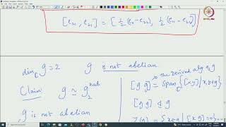 Lec 07  Low dimensional Lie algebra1 [upl. by Otokam]