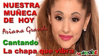 ARIANA GRANDE CANTANDO LA CHAPA QUE VIBRA  SINGING THE PLATE vibrating [upl. by Durman812]