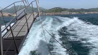 Amalfi Traveling by ferry from Salerno to Amalfi [upl. by Newol]