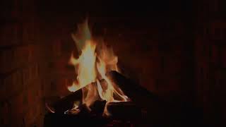 Night Fireplace with Crackling Fire Sounds 🔥Cozy Fireplace 4K Dark Fireplace Noises Black Screen [upl. by Olecram]