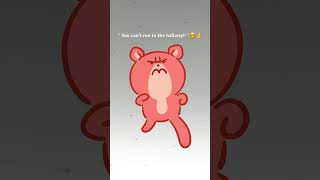 I’m not running 😡💢 CuteAnimation Animation CuteCharacter CartoonCharacter [upl. by Thamos]