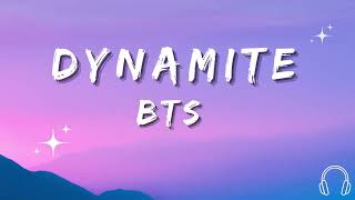 BTS  DYNAMITE LYRICS [upl. by Auqenet]