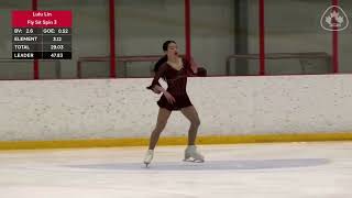 202324 Skate Canada Challenge Junior Women FP Lulu Lin [upl. by Frierson]