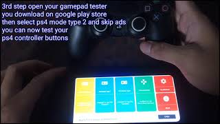 HOW TO TEST YOUR PS4 CONTROLLER USING ANDROID PHONE IF WORKING OR NOT [upl. by Nibram27]