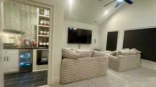 Custom Home Theater and Snack Bar [upl. by Rachelle]