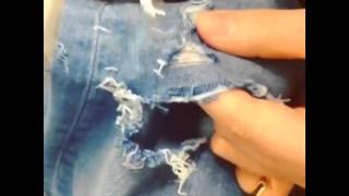 How to Rip Your Jeans [upl. by Nrubloc]