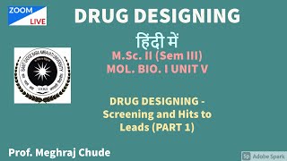 DRUG DESIGNING  Screening and Hits to Leads PART 1 [upl. by Mcginnis847]