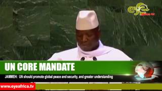 Gambian President Yahya AJJ Jammeh addressing the United Nation 25th Sept 2014 [upl. by Asiulana435]