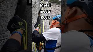 Metal meets Rock  Dry Tooling Switzerland climbingfun rockclimbing drytooling iceclimbing [upl. by Niliak]