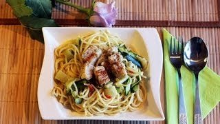 FISCHZUCCHINISPAGHETTI  Low Fat [upl. by Demmy]