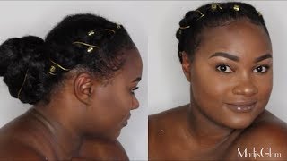 Coiffure Protectice Afro  Chignon Rapide [upl. by Weiser]