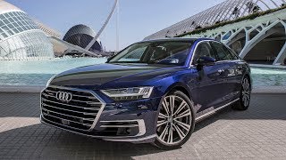 ITS HERE  2019 AUDI A8  Worlds most TECHPACKED car  Details exterior interior etc [upl. by Bitthia]