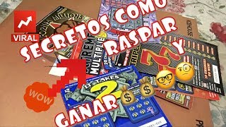 SECRETOS DE COMO JUGAR Y RASPAR TICKETS O RASPADITOS HOY SI LA NETA PARTE 2 💲 💱 SCRATCHERS [upl. by Zeus]