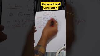 Statement and Conclusion TOPIC SSC Reasoning shorts reasoning shortsfeed education ssc ssccgl [upl. by Olds]