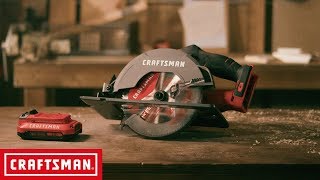 CRAFTSMAN V20 612in Cordless Circular Saw  Tool Overview [upl. by Melina947]