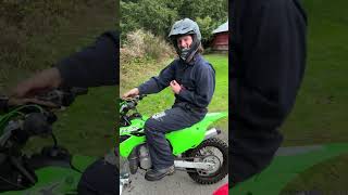 2023 KX85 top speed run dirtbike 2stroke kx85 kawasaki [upl. by Kalindi]