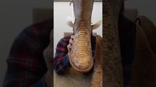 A Rare Unicorn Pair Of Boots Python Snake Skin Cowboy Boots tecovas cowboyboots bootreview [upl. by Orsay]