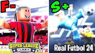 Ranking the BEST and WORST Soccer Games on Roblox [upl. by Seif]