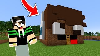 UM NOOB ME CONSTRUIU NO MINECRAFT [upl. by Limaj506]