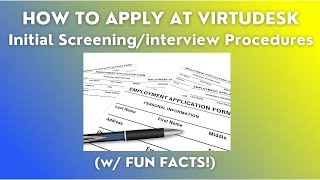 How to apply at Virtudesk  Virtudesk Initial InterviewScreening procedures [upl. by Oretos124]