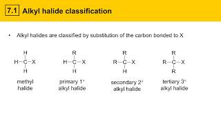 71 Alkyl halide classification [upl. by Breana]