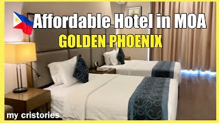 AFFORDABLE Hotel in MALL OF ASIA with BREAKFAST BUFFET  Golden Phoenix Hotel Philippines 🇵🇭 [upl. by Nerraf]