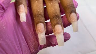 How to do a full set of acrylic nails  Nails for beginners step by step [upl. by Aisyram]