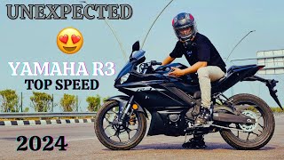 YAMAHA R3 TOP SPEED😍  2024  FIRST ON YOUTUBE [upl. by Rhines]