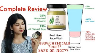 Amazon BRILLARE REAL NEEM FACE WASH Review Powder Neem Face wash for pimples 100 chemicals free [upl. by Eikcuhc]