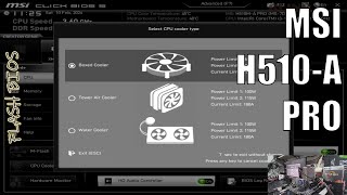 FLASH BIOS MSI H510MA PRO [upl. by Kovacev]