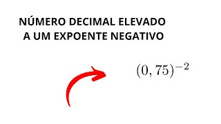 Número decimal elevado a um expoente negativo [upl. by Barren6]