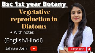 Diatoms Vegetative reproduction Notes Bsc 1st year Botany [upl. by Toscano]