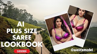 4K AI ART indian Lookbook Model Al Art video saree beauty stunninglook viral [upl. by Mayeda]