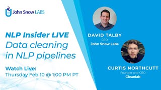 NLP Insider LIVE Data cleaning in NLP pipelines [upl. by Ortrud]