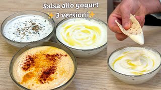 SALSA ALLO YOGURT 3 idee semplici per guarnire i tuoi piatti [upl. by Tommy]