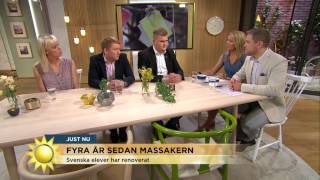 Fyra år sedan terrorattentatet på Utöya  första sommarlägret hålls  Nyhetsmorgon TV4 [upl. by Corina749]