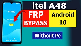 BYPASS FRP LOCK On Itel A48 L6006 FRP BYPASS Without Pc RIGHT NOW [upl. by Dric]