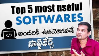 5 Most Useful Free Software for Computer in Telugu [upl. by Luanne166]