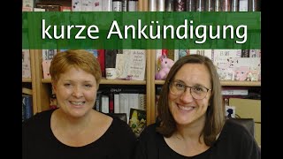 Kleine Ankündigung für den November Büchervorstellung live [upl. by Leontyne]