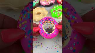 Poopsie Slime SMASH DIY Slime Donuts Satisfying Video ASMR shorts fidgets asmr [upl. by Berkman]