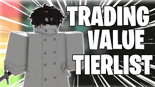 Type Soul OFFICAL TRADING VALUE TIERLIST [upl. by Nakre]