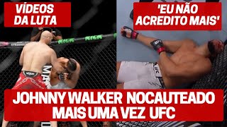 LUTA JOHNNY WALKER É BRUTALMENTE NOCAUTEADO NO UFC ARÁBIA SAUDITA [upl. by Louella]