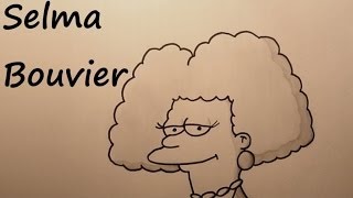 52nd drawing Selma Bouvier Simpsons HD [upl. by Arutnev332]