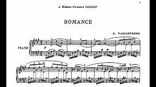 Germaine Tailleferre  Romance  Partition [upl. by Swithbart]