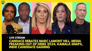 CANDACE OWENS DEBATES MARC LAMONT HILL MEDIA FREAKS OUT KAMALA SNAPS INDIE CANDIDATE GAINING [upl. by Leroi401]